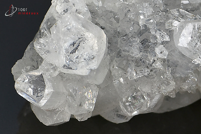 Minéral cristallisé d'Apophyllite d'Inde