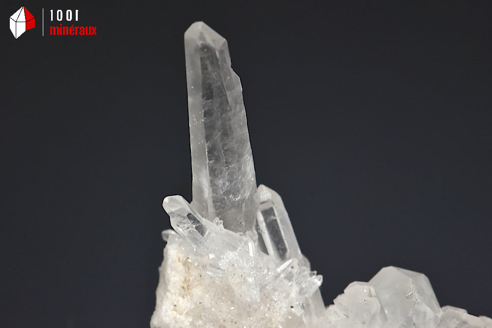 Minéral critallisé de cristal de roche du Brésil