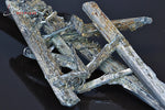 Stibnite (ou Antimonite) - Chine - minéraux à cristaux 14 cm / 50 g / BE617 - Vignette | 1001 minéraux