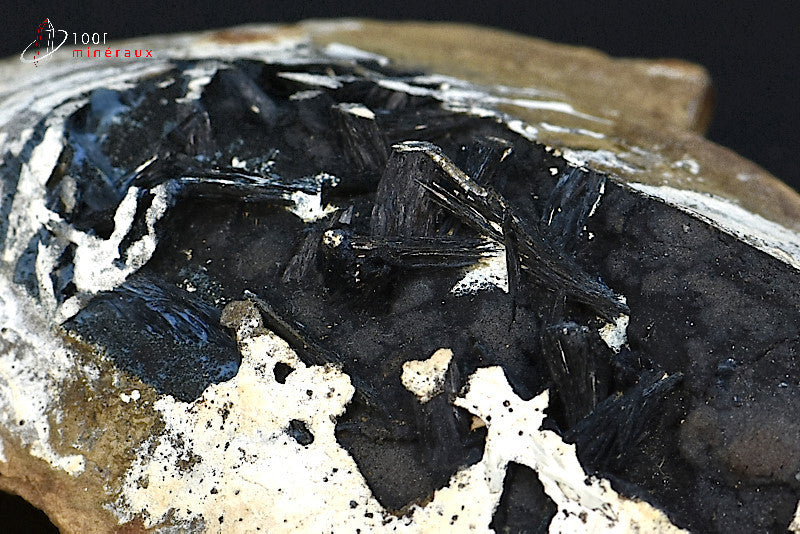 Minéral cristallisé de vivianite de Russie