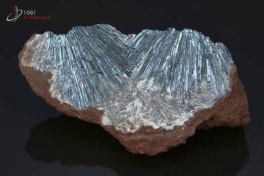 Minéral cristallisé de pyrolusite de manganèse du Maroc