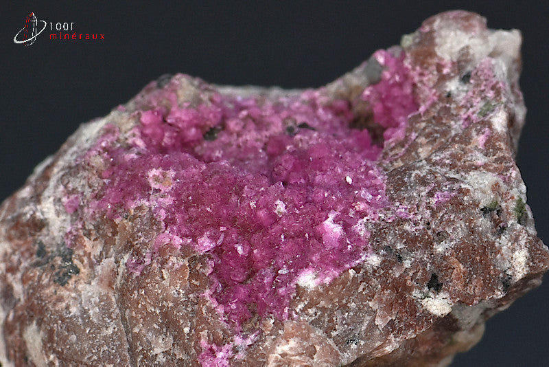 Minéral cristallisé de cobaltocalcite rose de République démocratique du Congo