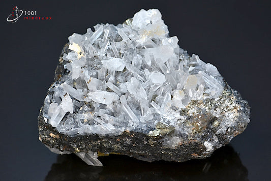 minéral cristallisé de quartz, marmatite et pyrite du Pérou