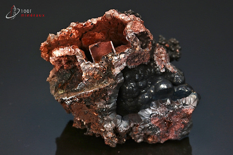 Minéral cristallisé de goethite de France
