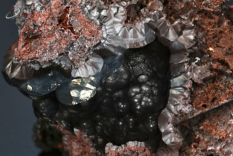 Minéral cristallisé de goethite de France