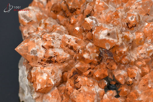 Minéral cristallisé de quartz hématoïde de France