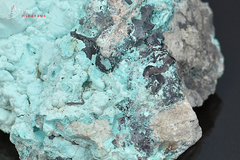 Minéral brut de chrysocolle de République démocratique du Congo