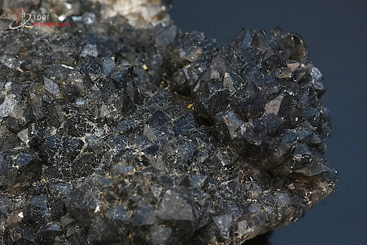 Minéral cristallisé de quartz morion de France