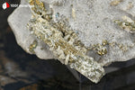 Scapolite et Pyrite sur Gypse - France / Ariège - 120 g / BE870 - Vignette | 1001 minéraux