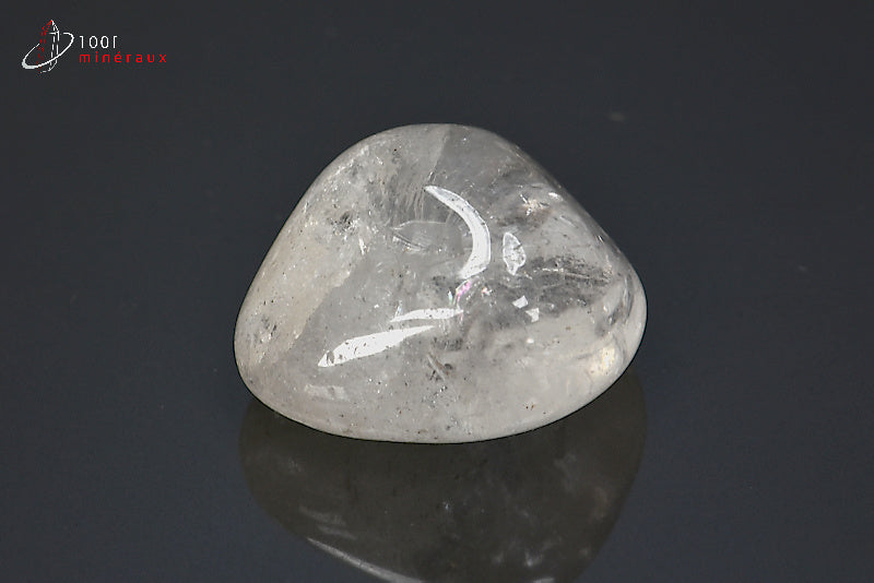 Minéral poli de cristal de roche du Brésil