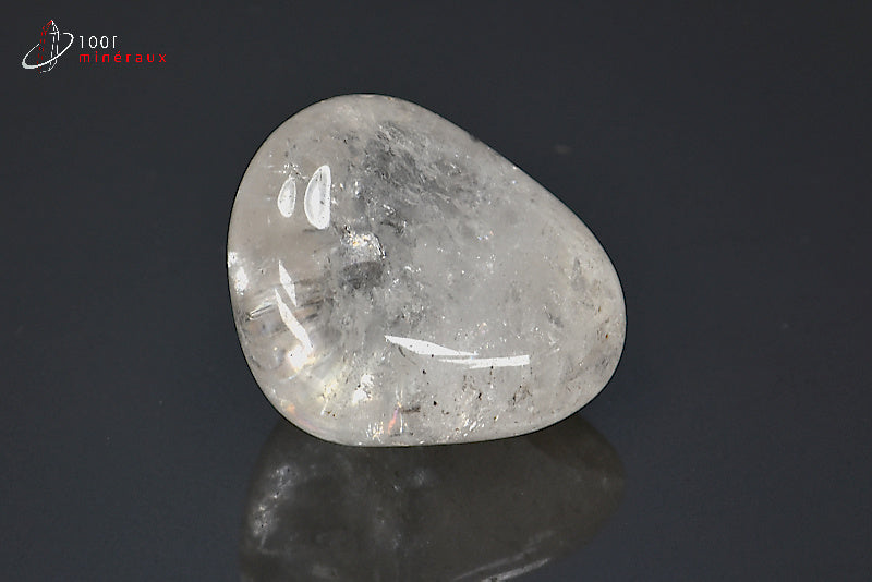 Minéral poli de cristal de roche du Brésil