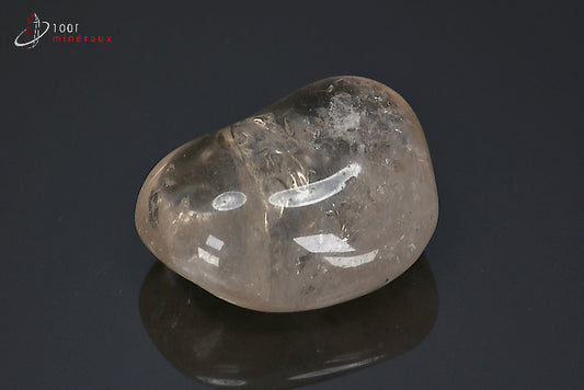 Minéral poli de cristal de roche du Brésil