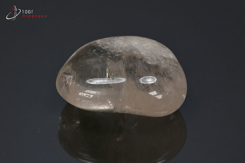 Minéral poli de cristal de roche du Brésil