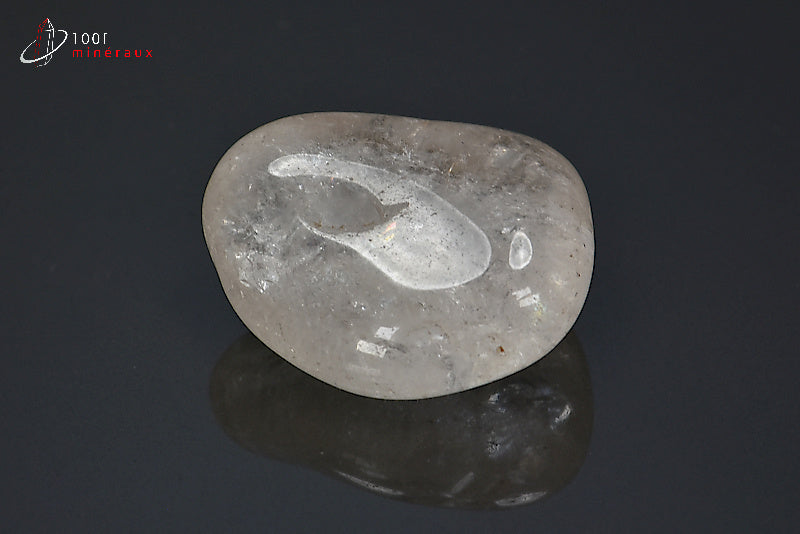 Minéral poli de cristal de roche du Brésil