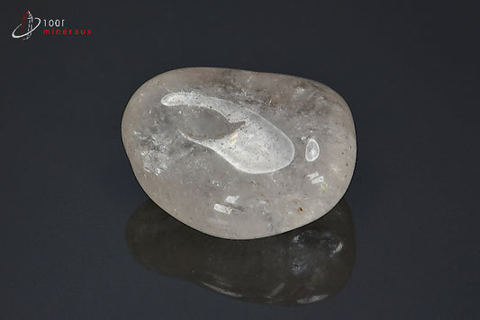 Minéral poli de cristal de roche du Brésil