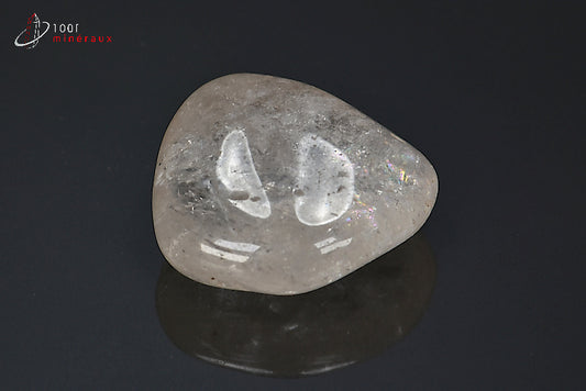 Minéral poli de cristal de roche du Brésil