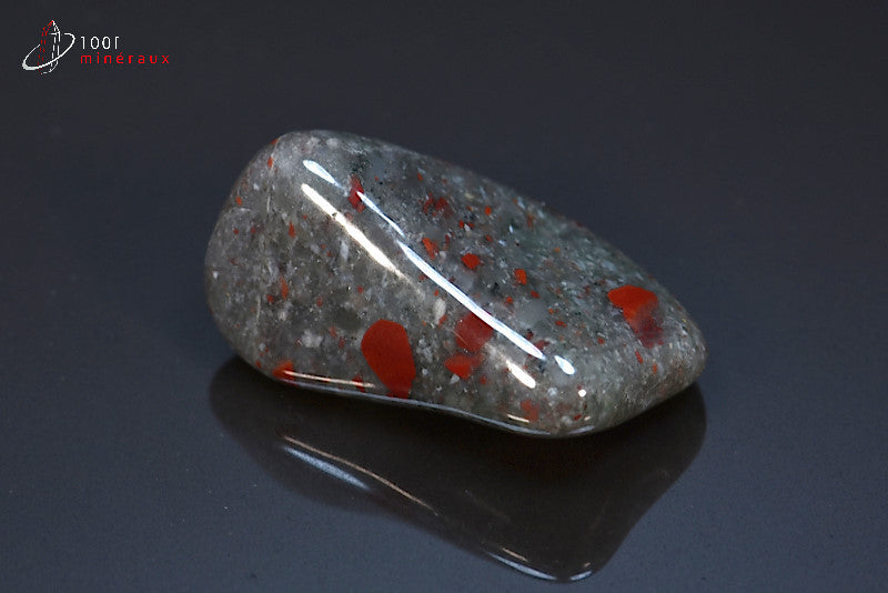 Minéral poli d'héliotrope d'Afrique du sud