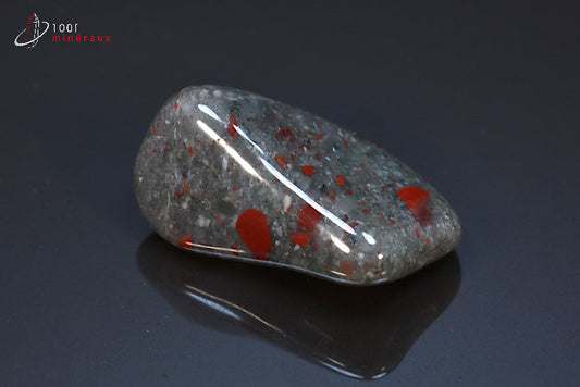 Minéral poli d'héliotrope d'Afrique du sud