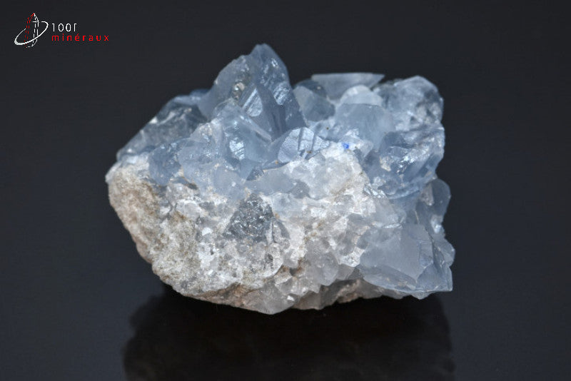 Minéral cristallisé de célestine de Madagascar