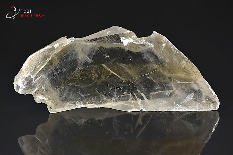 Minéral cristallisé de gypse transparent de France