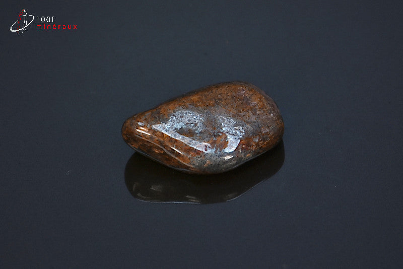 Minéral poli de bronzite marron des Etats-Unis