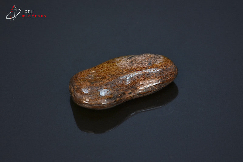 Minéral poli de bronzite marron des Etats-Unis