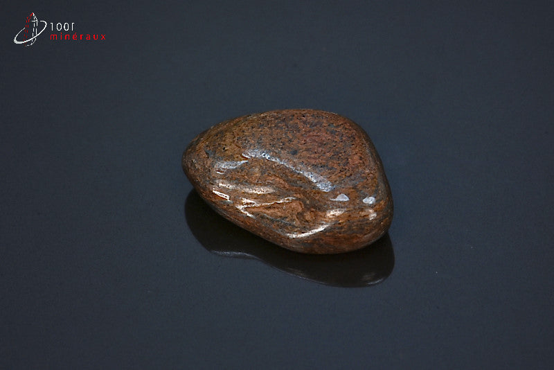 Minéral poli de bronzite marron des Etats-Unis