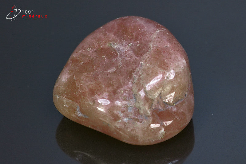 Minéral poli d'aventurine rouge d'Inde