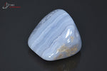 Agate Blue lace polie - Namibie - pierres polies 3,4 cm / 31g / BF504 - Vignette | 1001 minéraux