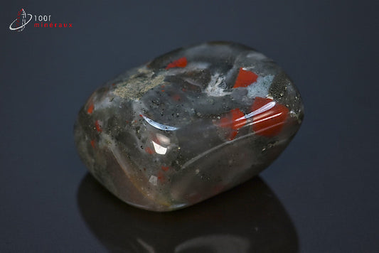 Minéral poli d'héliotrope d'Afrique du sud