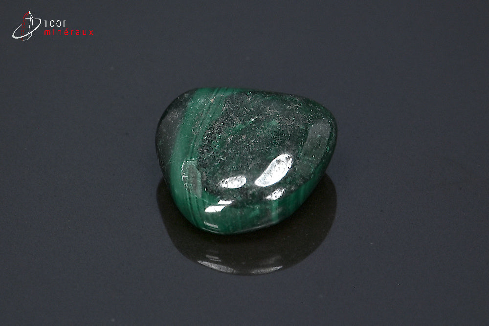 Minéral poli de malachite verte de République démocratique du Congo