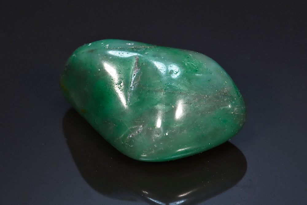 Minéral poli de prasiolite de Namibie