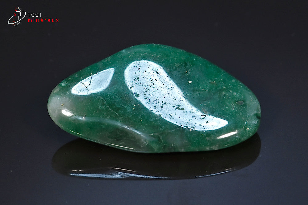 Minéral poli de prasiolite de Namibie