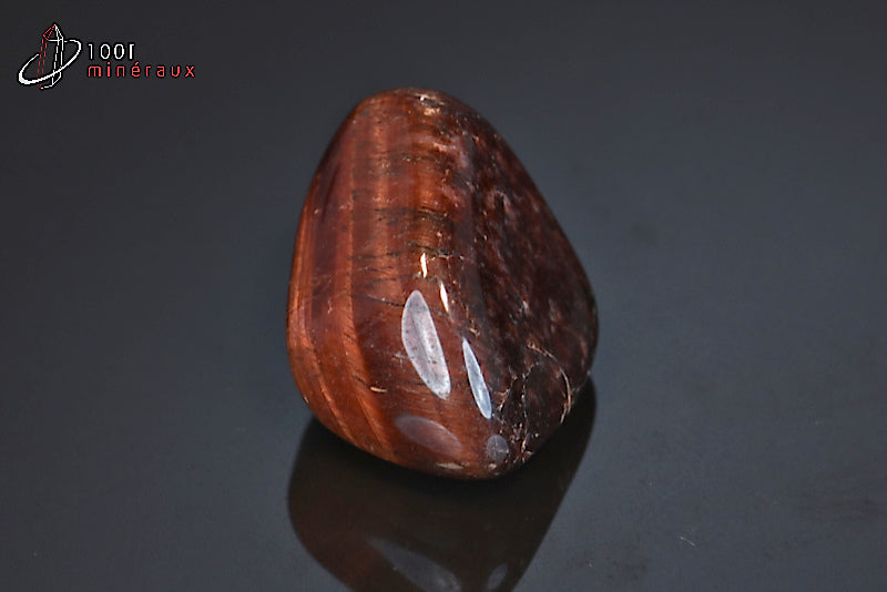 Minéral poli d'œil de taureau d'Afrique du sud