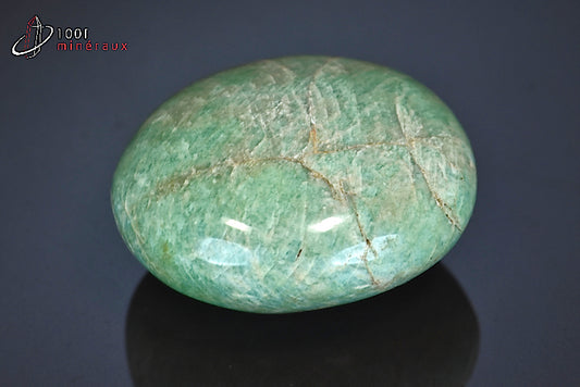 Minéral d'amazonite turquoise polie du Brésil