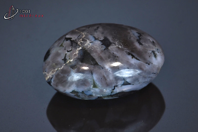 Minéral en galet poli de gabbro de Madagascar