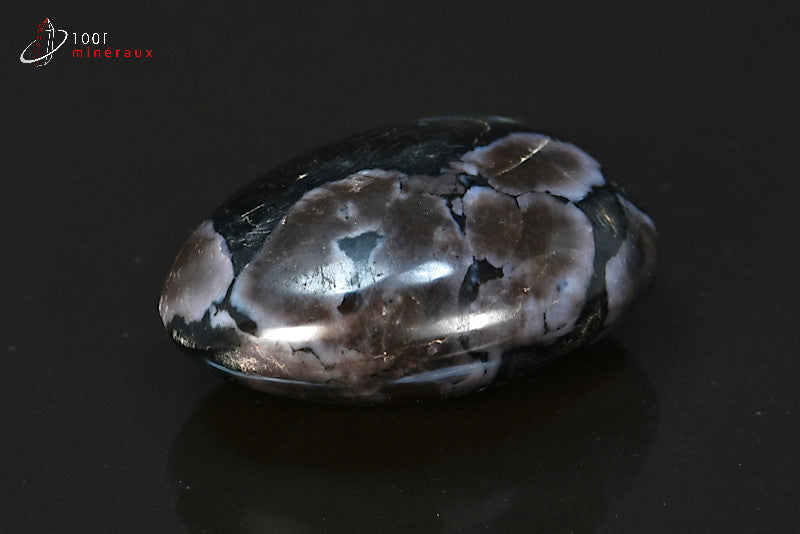 Minéral en galet poli de gabbro de Madagascar