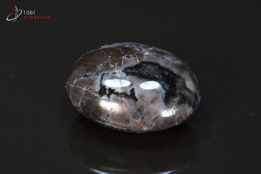 Minéral en galet poli de gabbro de Madagascar