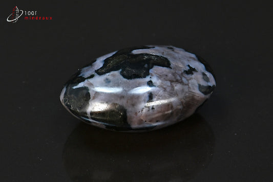 Minéral en galet poli de gabbro de Madagascar