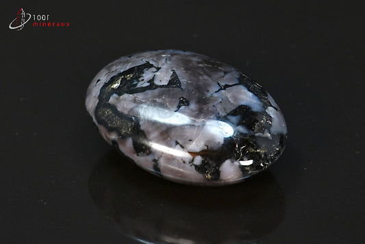 Minéral en galet poli de gabbro de Madagascar