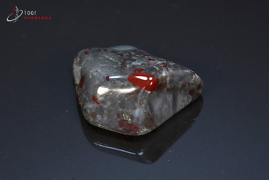 Minéral poli d'héliotrope d'Afrique du sud