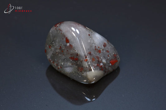 Minéral poli d'héliotrope d'Afrique du sud