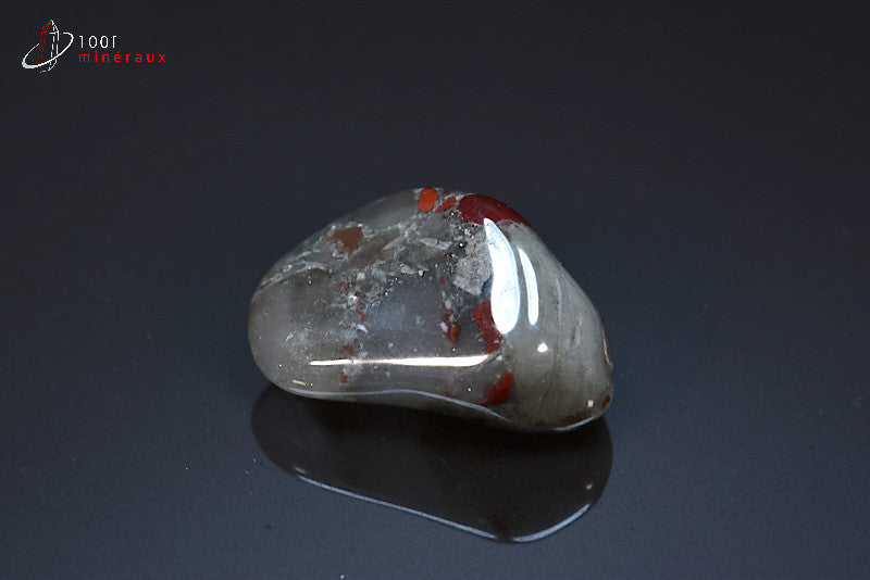 Minéral poli d'héliotrope d'Afrique du sud