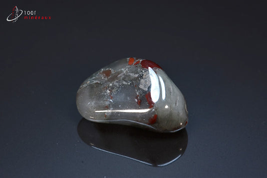 Minéral poli d'héliotrope d'Afrique du sud