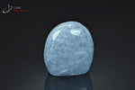 Calcite bleue polie forme libre - Madagascar - minéraux polis 7,7 cm / 324g / BG176 - Vignette | 1001 minéraux