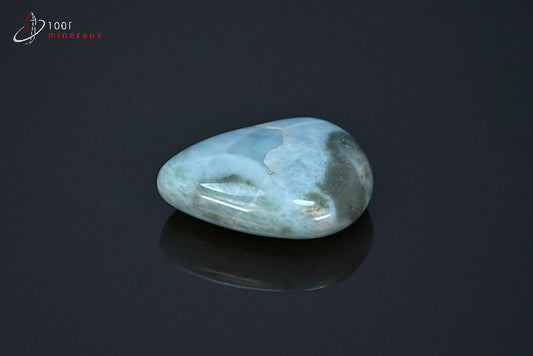 Minéral poli de larimar bleu de République dominicaine