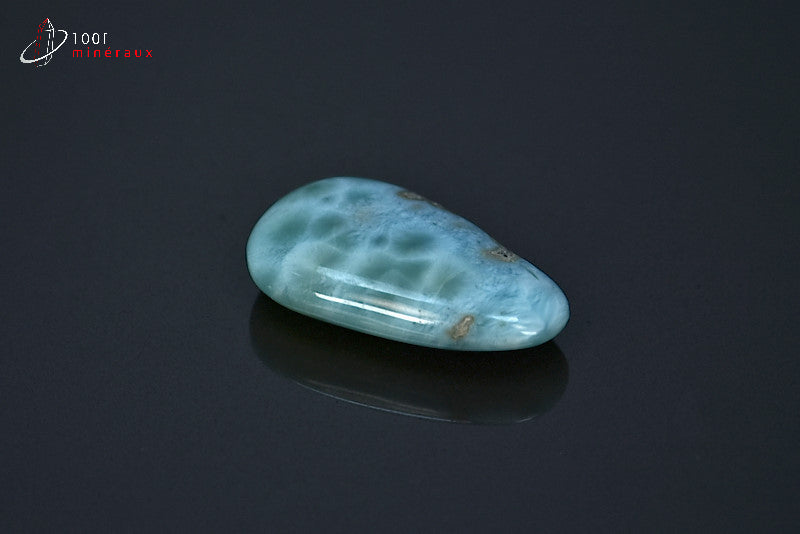 Minéral poli de larimar bleu de République dominicaine