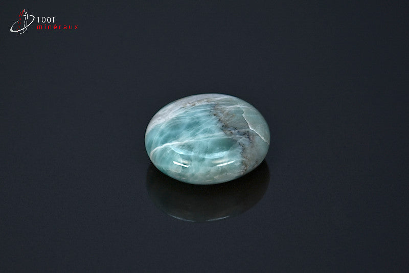 Minéral poli de larimar bleu de République dominicaine