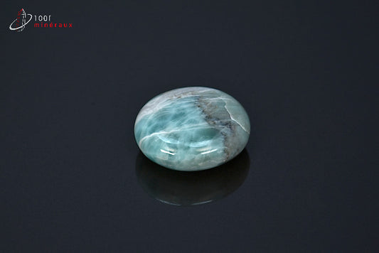 Minéral poli de larimar bleu de République dominicaine