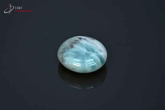 Minéral poli de larimar bleu de République dominicaine